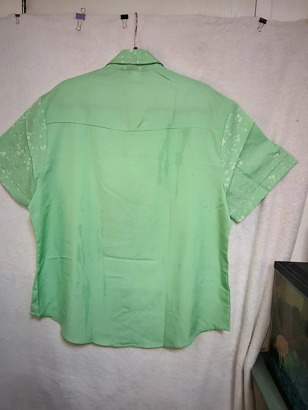 Christmas Merry and bright  Mint Green 2XL Shirt Casual Short Sleeve. WS 192